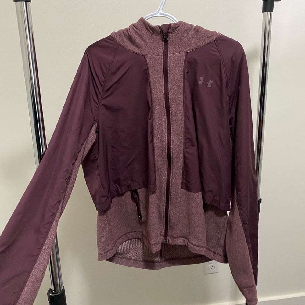 Under Armour — purple/pink zip up cold gear